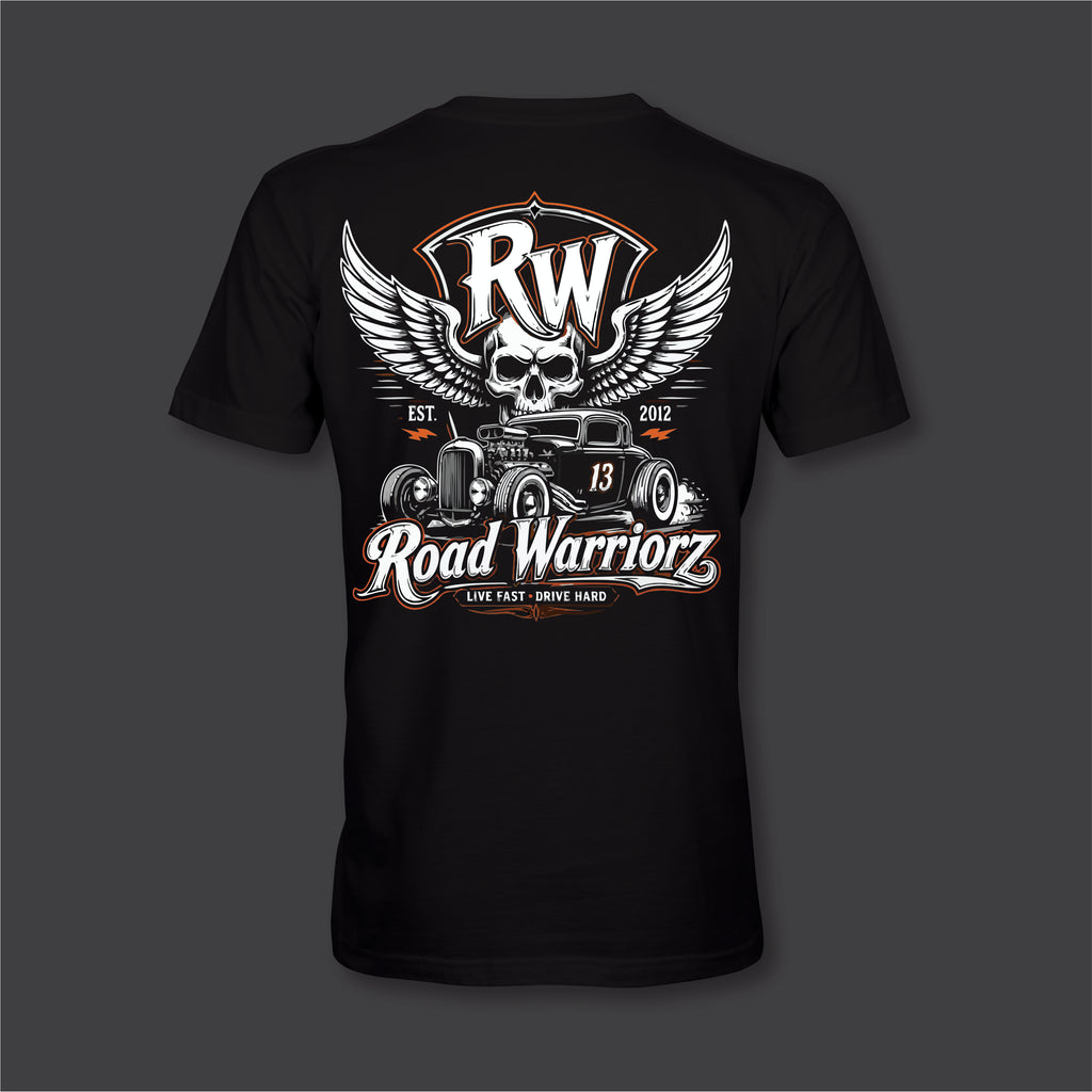 RW Road Warriorz Front Back Logo