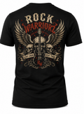 Rock Warriorz Guitar Skull Front and Back Logo