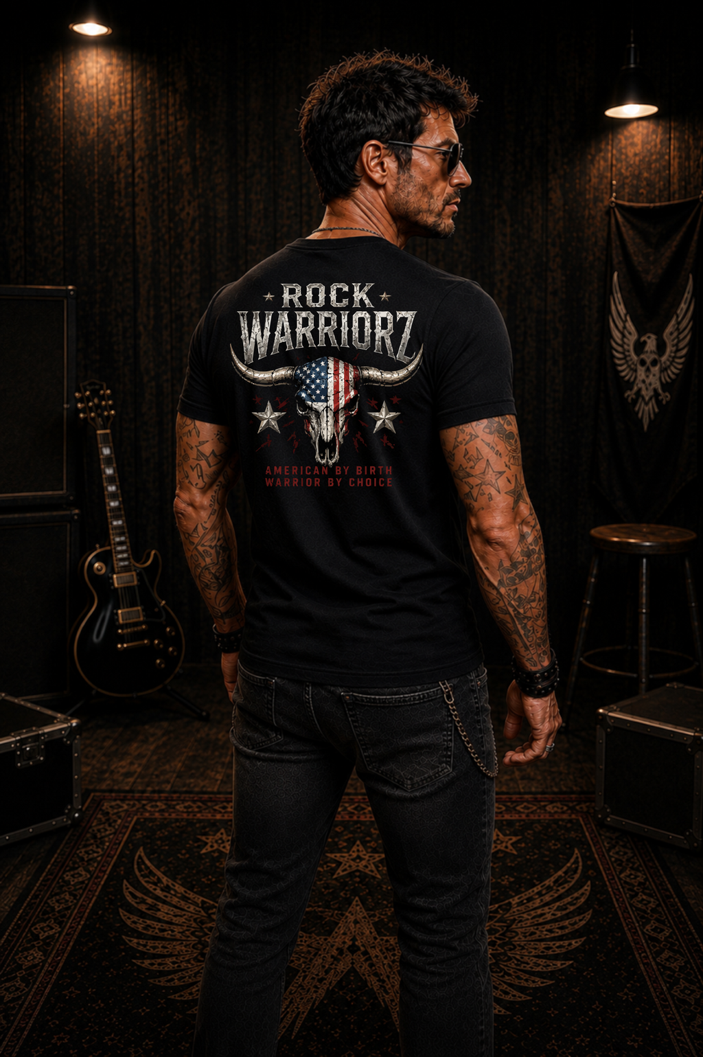 Rock Warriorz American by Birth Warrior by Choice