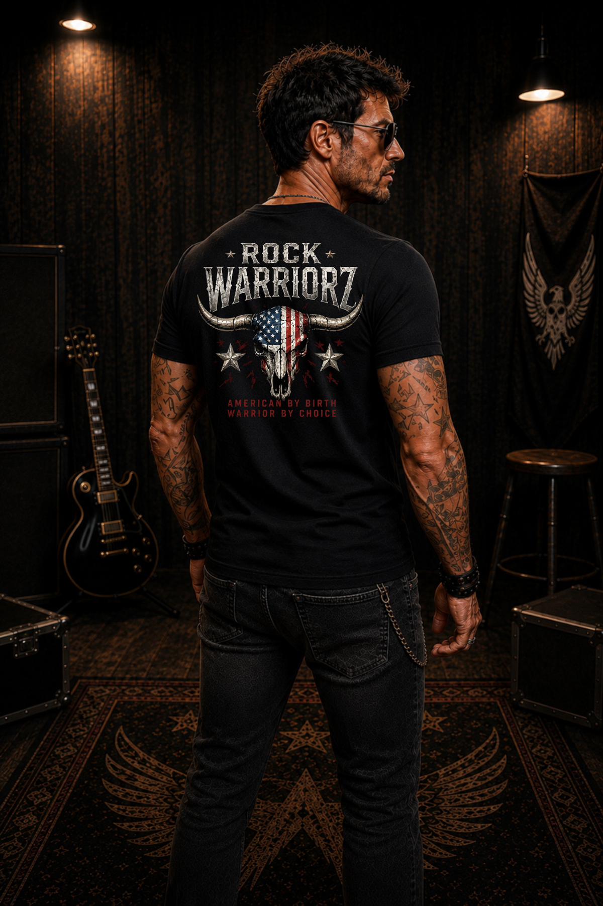 Rock Warriorz American by Birth Warrior by Choice