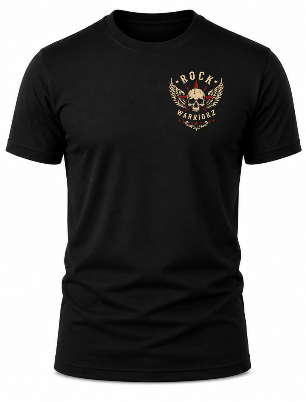 Rock Warriorz Guitar Skull Front and Back Logo