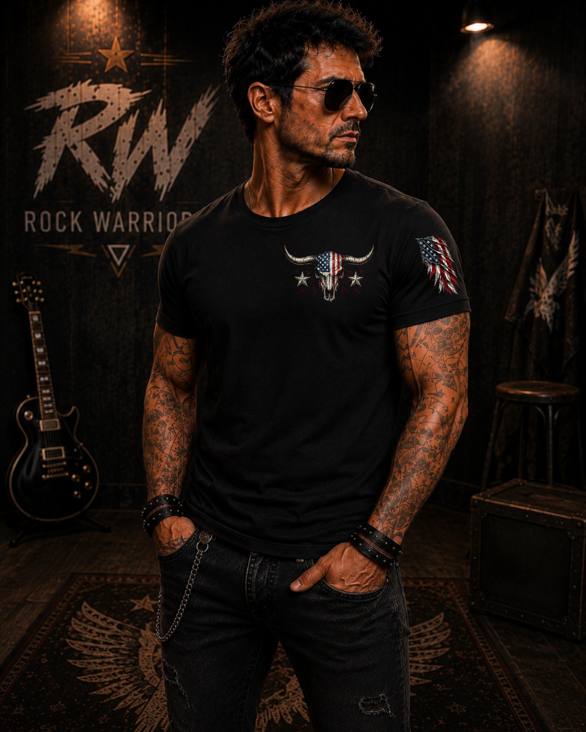 Rock Warriorz American by Birth Warrior by Choice