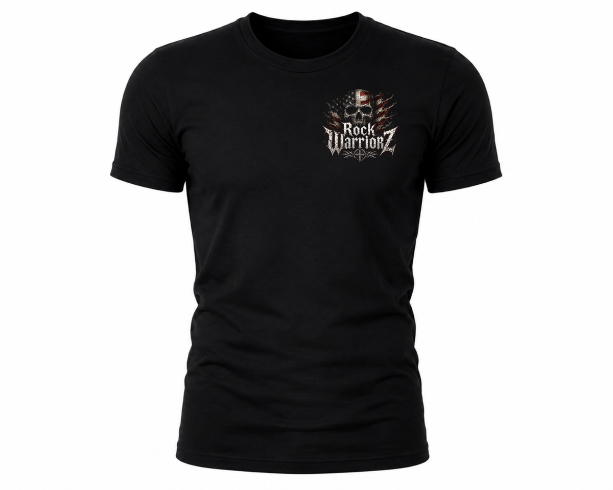 Rock Warriorz Born on Rock Black T-Shirt
