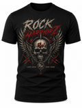 Rock Warriorz Live Loud Stay True Front and Back Yoke Logo