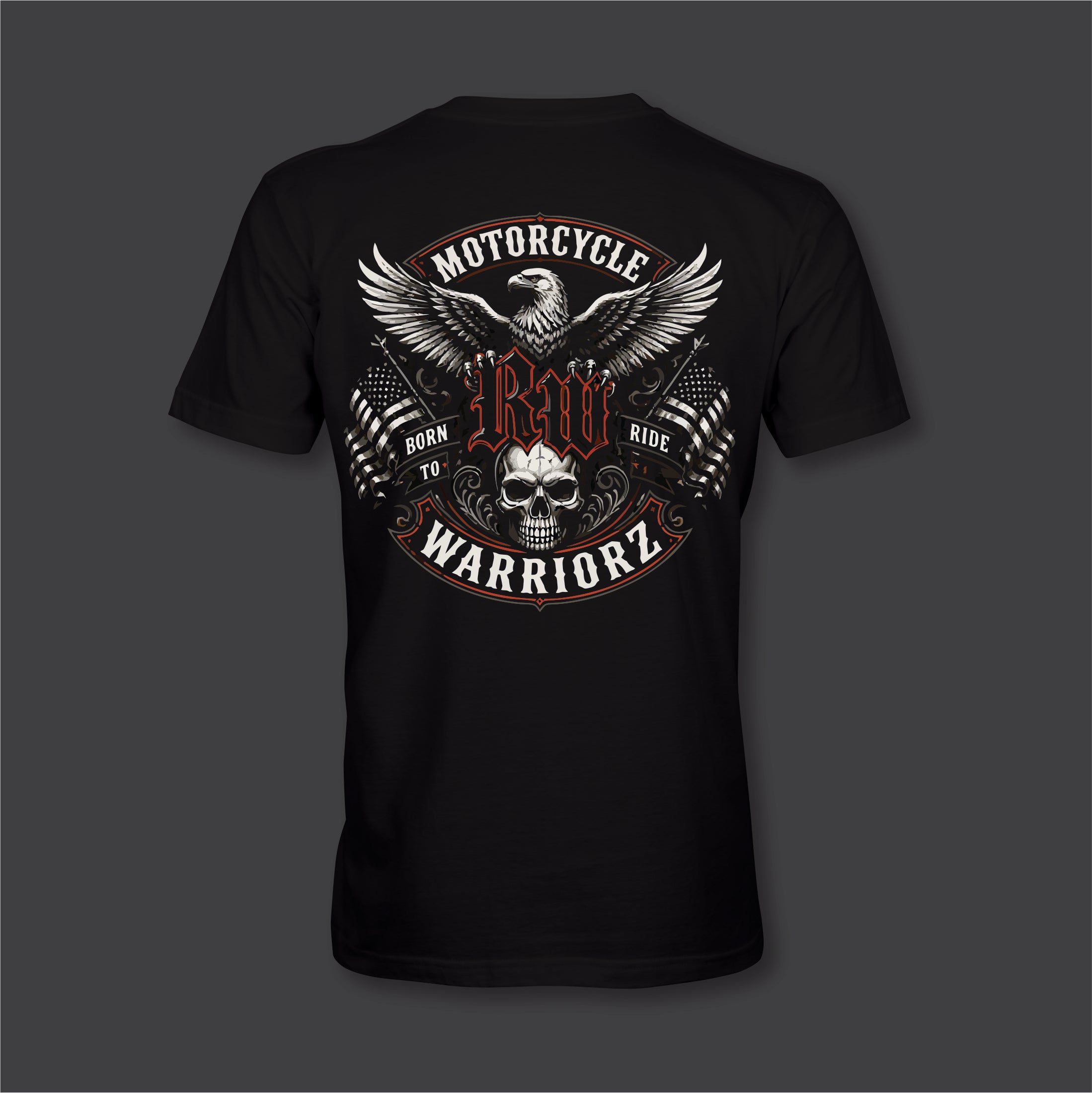 Motorcycle Warriorz Front and Back Logo
