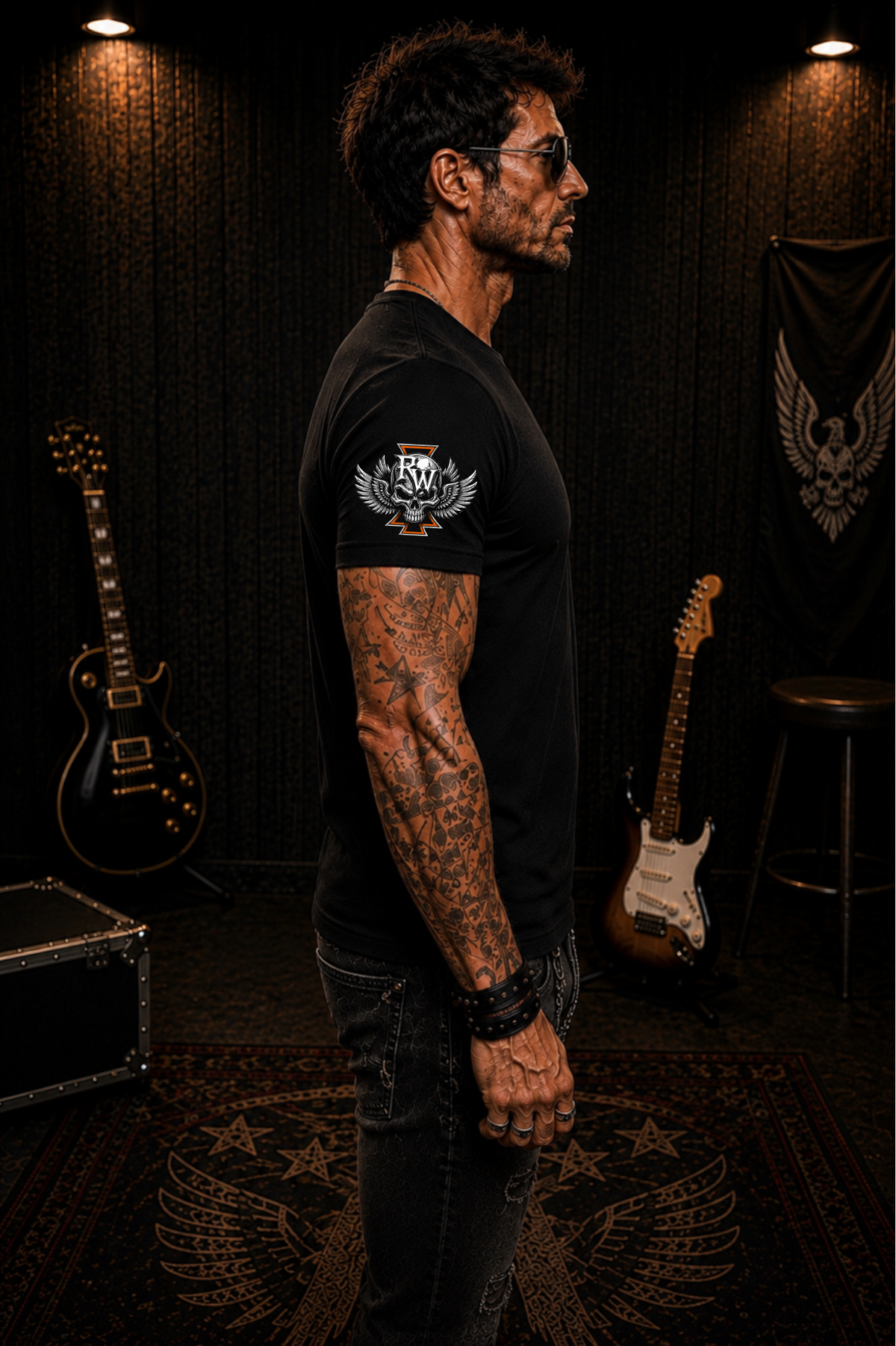 Rock Warriorz Skull Guitar