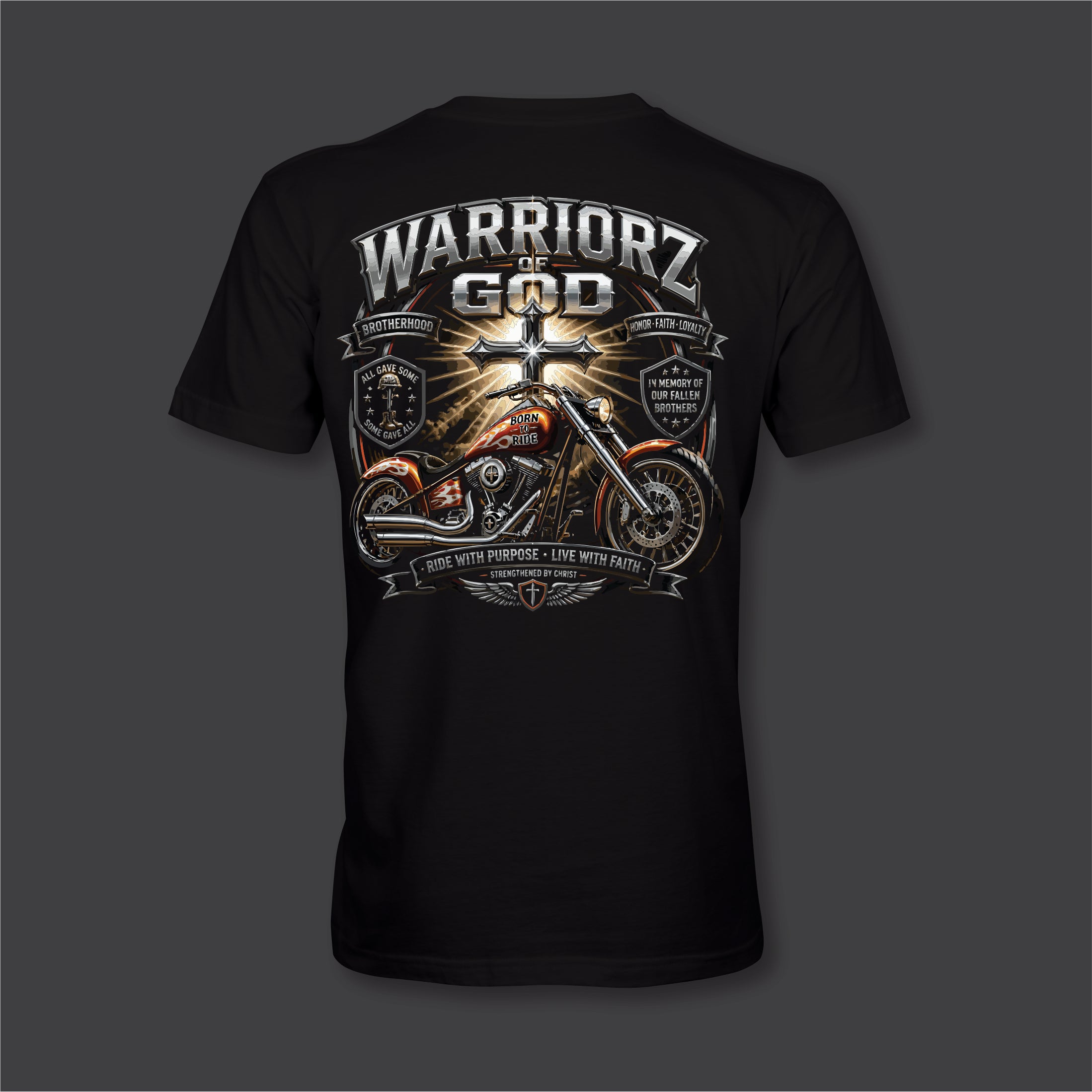 Warriorz of God Front and Back Logo T-Shirt