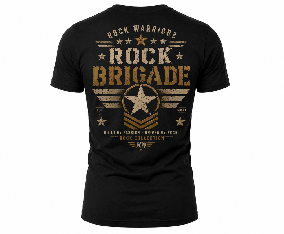 Rock Warriorz Rock Brigade Black T-Shirt