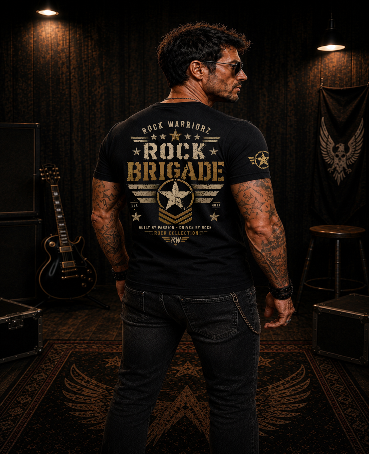 Rock Warriorz Rock Brigade Black T-Shirt