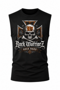 Rock Warriorz Rock Hard Sleeveless Black T-Shirt