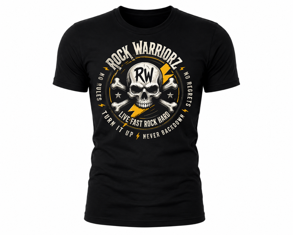 Rock Warriorz Live Fast Rock Hard Never Backdown