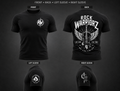 Rock Warriorz Left Chest Back Left and Right Sleeve T-Shirt
