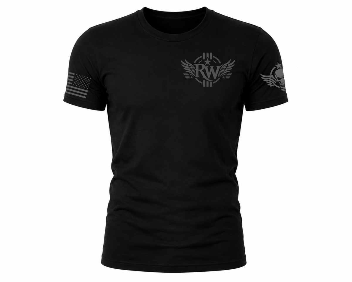 Rock Warriorz Military Style Black T-Shirt