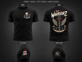 Rock Warriorz Left Chest Back Left and Right Sleeve T-Shirt