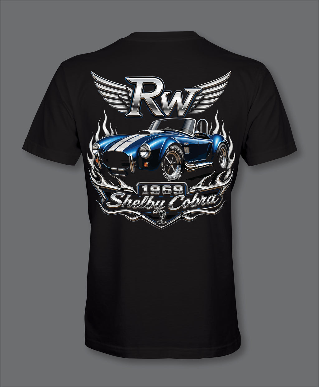 RW Shelby Cobra Front and back Logo