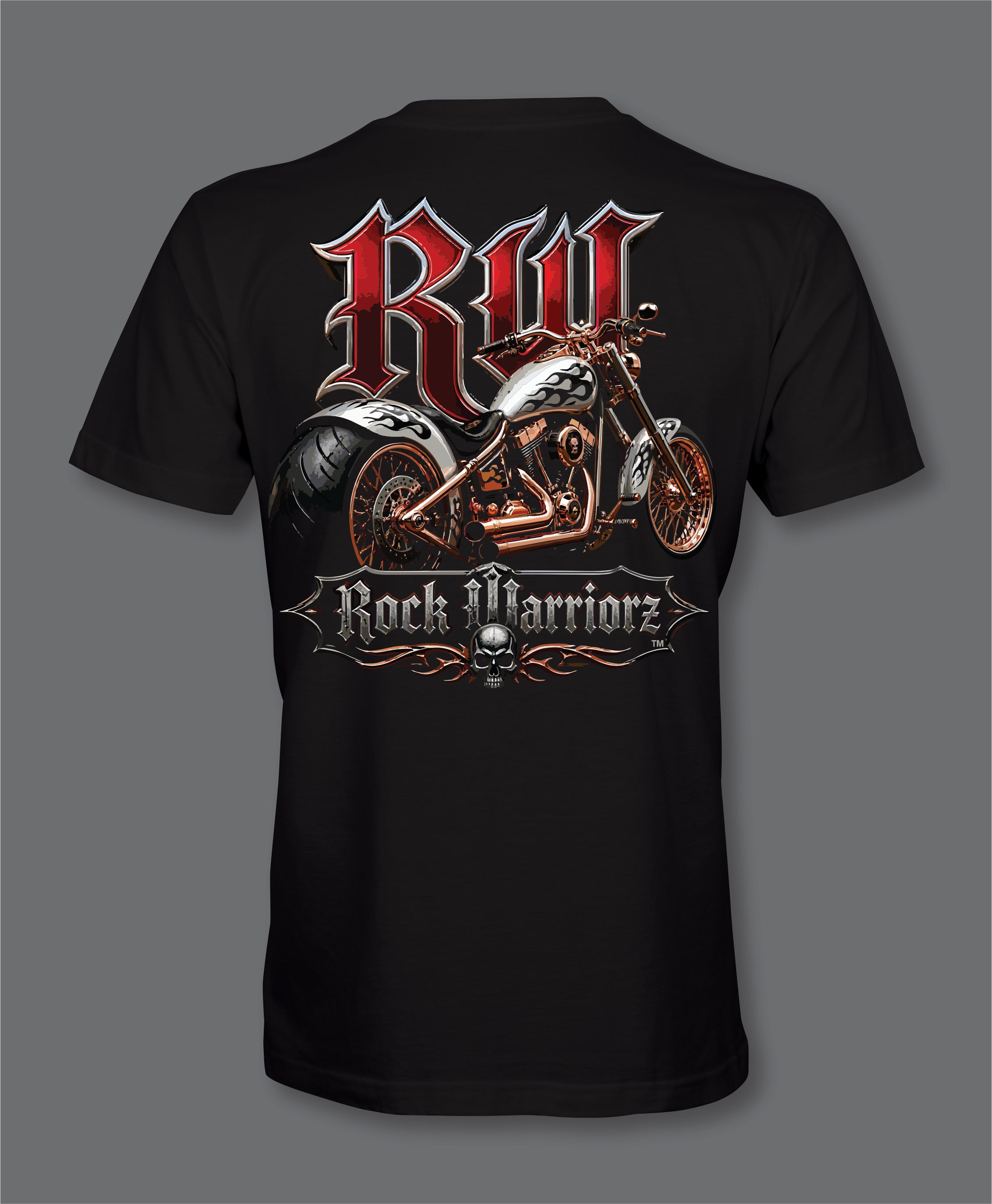 RW Biker Front and Back Logo T-Shirt