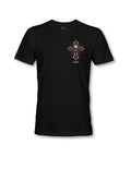 Rock Warriorz Black T-shirt Front Back Sleeve Logo