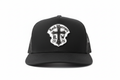 Rock Warriorz Black Hat with Silver Leather Patch