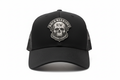 Rock Warriorz Hat Black with Black/Silver Leather Patch
