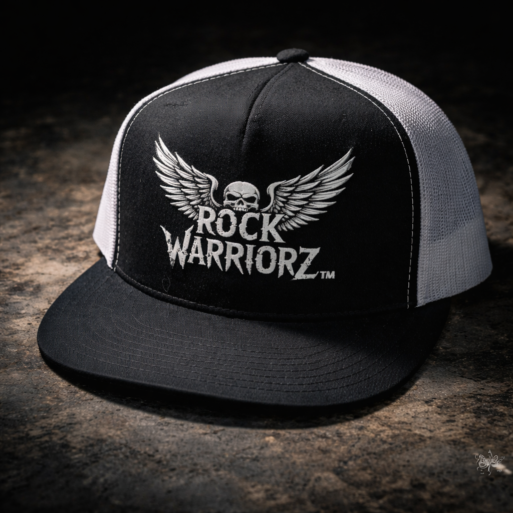 Rock Warriors Black/White Printed Hat