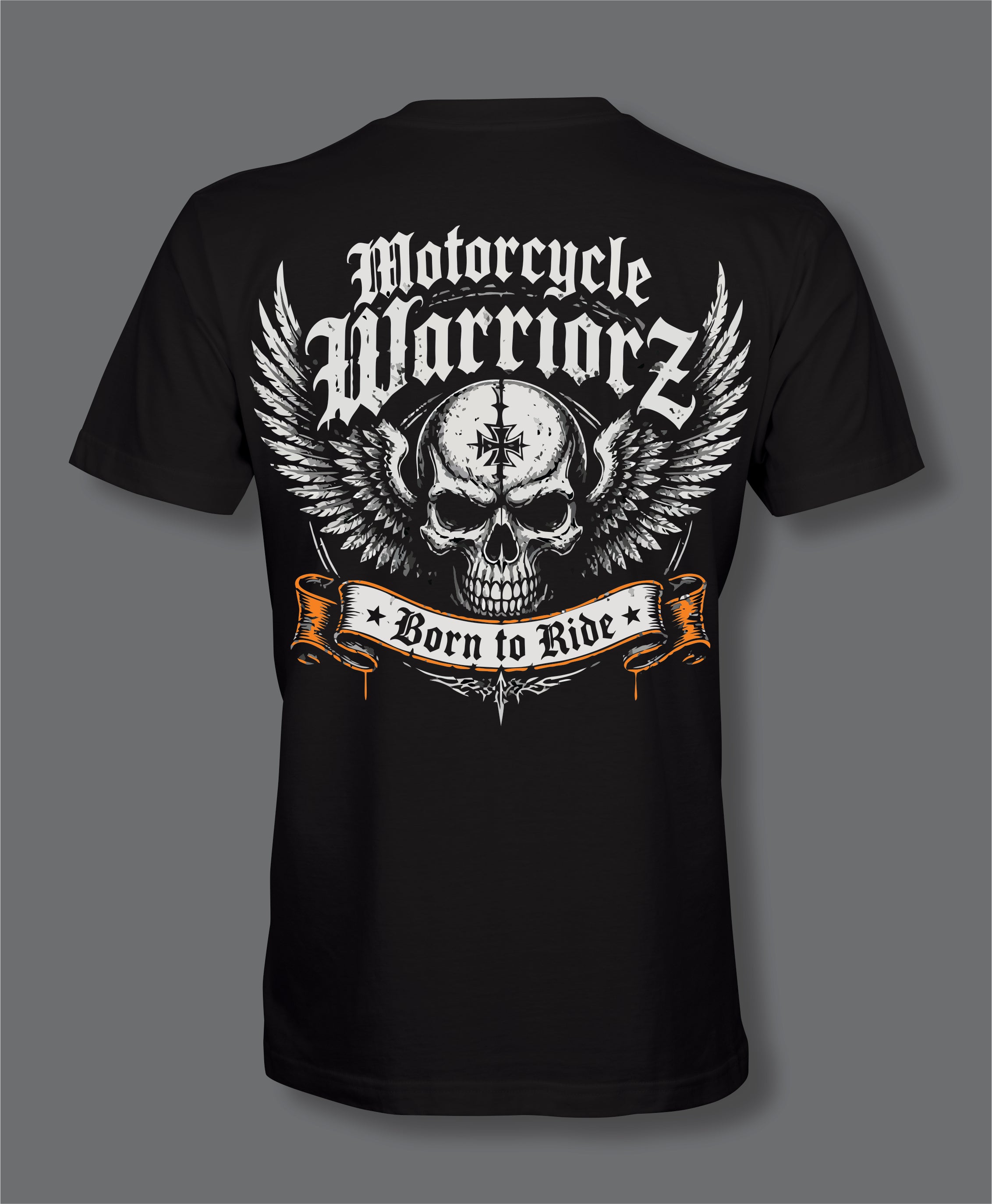 RW Motorcycle Warriorz Front and Back Logo
