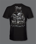 RW Rock Warriorz Biker T-Shirt Front Back Logo
