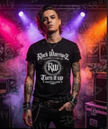Rock Warriorz Black T- Shirt Front and Back Logo