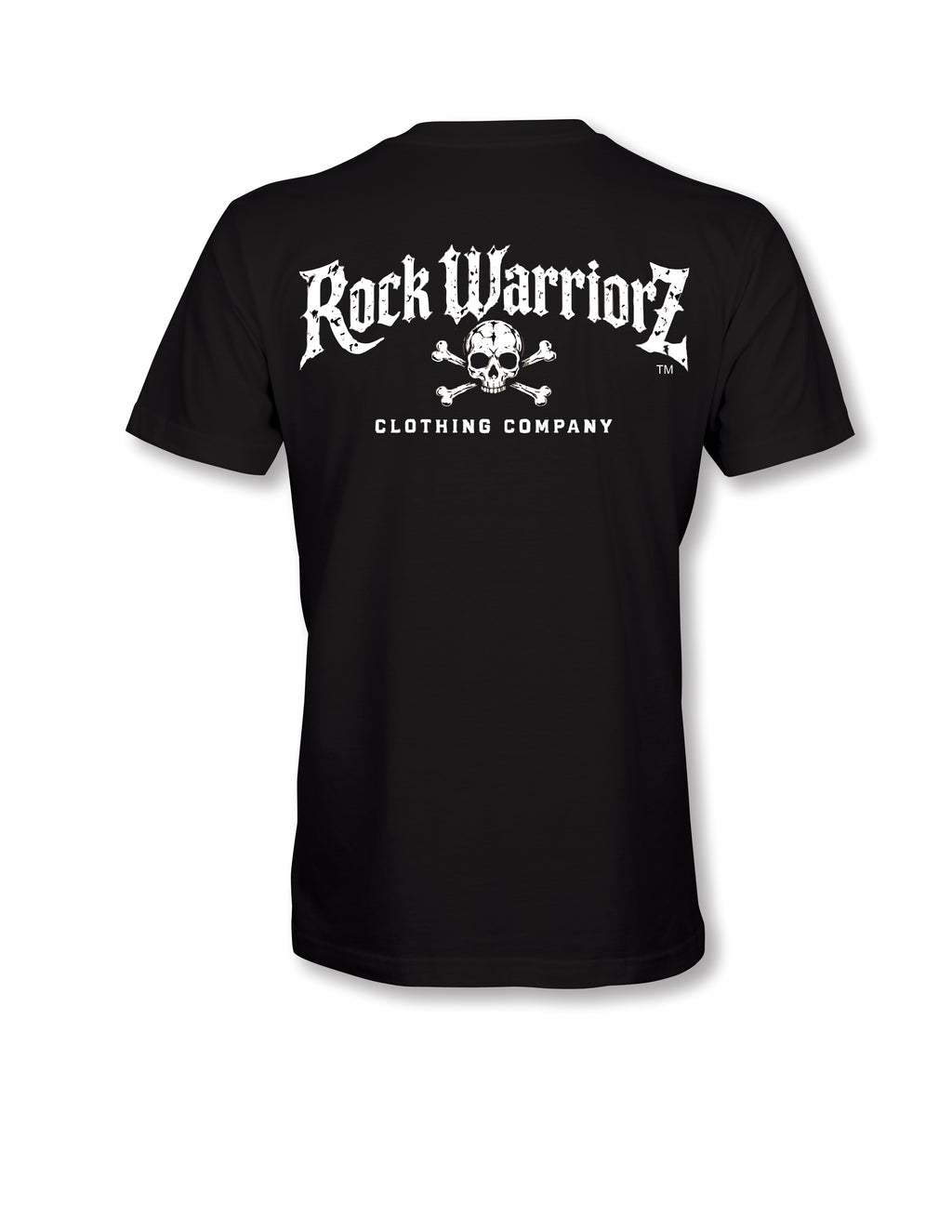 Rock Warriorz Front Back and Sleeve logo