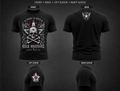 Rock Warriorz Born to Rock Front Back Yoke Left Sleeve Logo