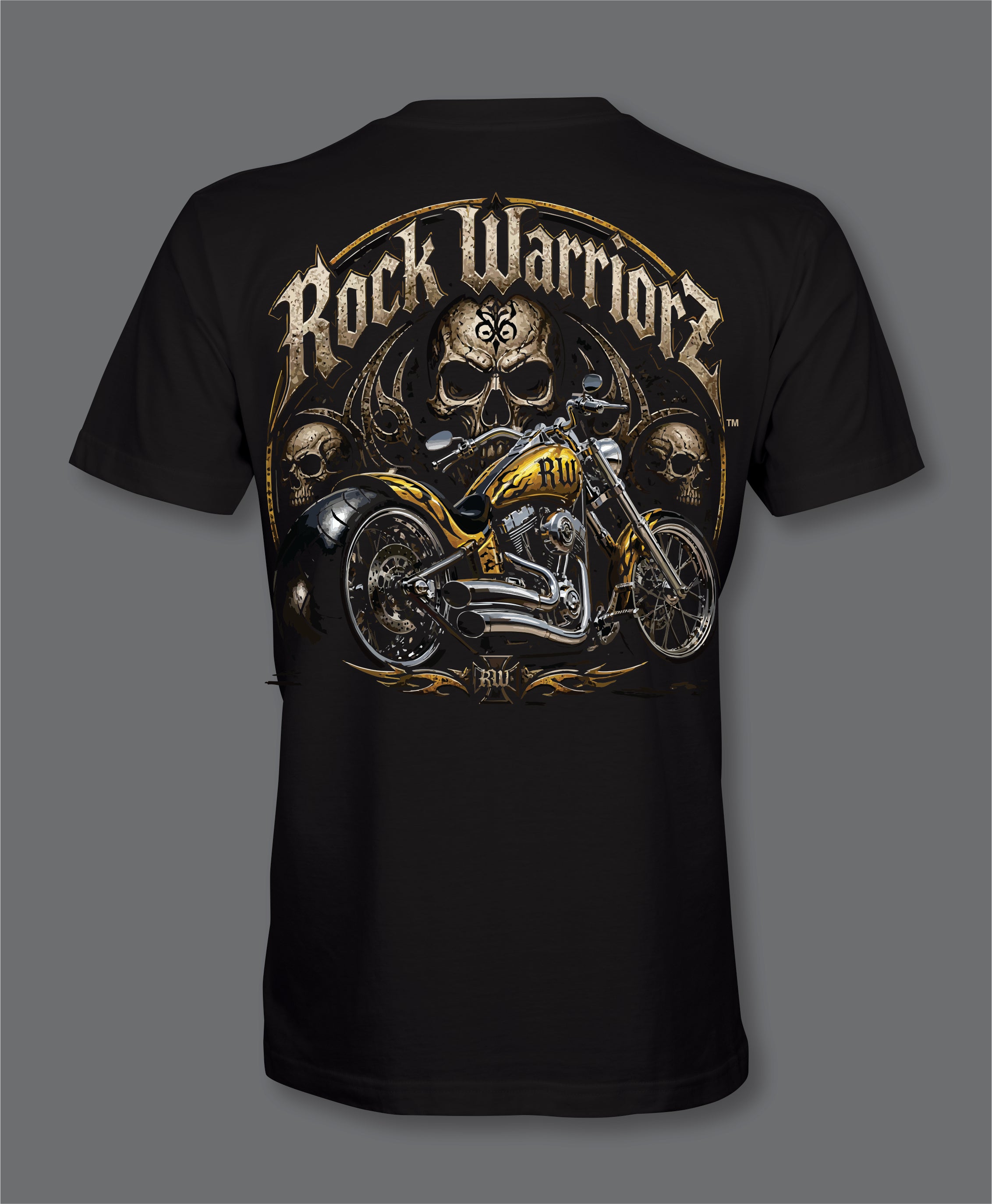 RW Biker Front and Back Logo T-Shirt
