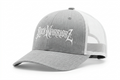 Rock Warriorz Heather Gray and White Hat with Embroidered Logo