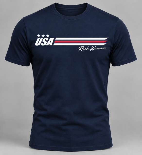 Rock Warriorz USA Racing Stripe T-Shirt