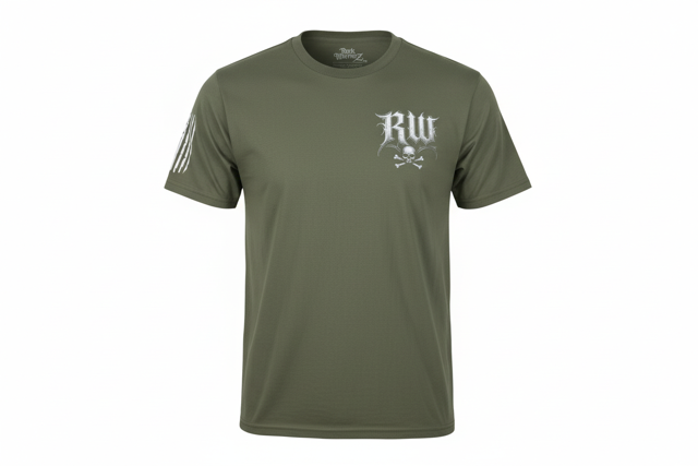 Rock Warriorz Cactus Color T-Shirt Front Back and Sleeve Logo
