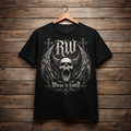 Rock Warriorz Black T-shirt Front Logo