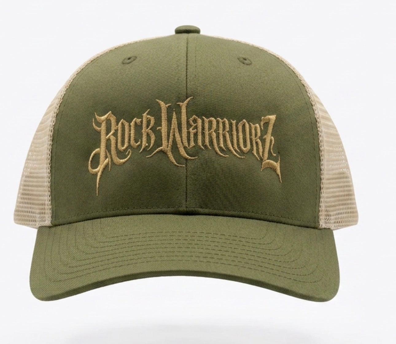 Rock Warriorz Olive/Khaki Embroidered Hat