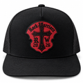 Rock Warriorz RW 2026 Leather Patch Black Trucker Hat