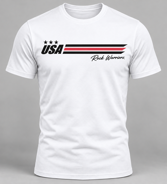 Rock Warriorz USA Racing Stripe T-Shirt