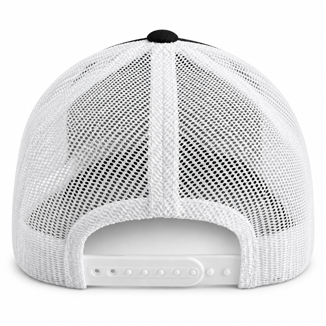 Rock Warriorz Embroidered Black/White six panel Trucker Hat