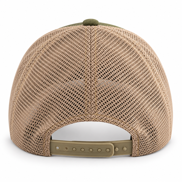 Rock Warriorz Embroidered Olive and Khaki Trucker Hat