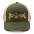 Rock Warriorz Embroidered Olive and Khaki Trucker Hat