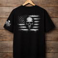 Rock Warriorz Black Tshirt Front Back and sleeve logo