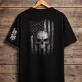 Rock Warriorz Black T-Shirt Front Back and Sleeve Logo