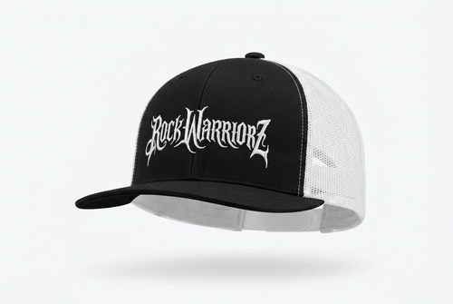 Rock Warriorz Black and White Embroiderd Hat