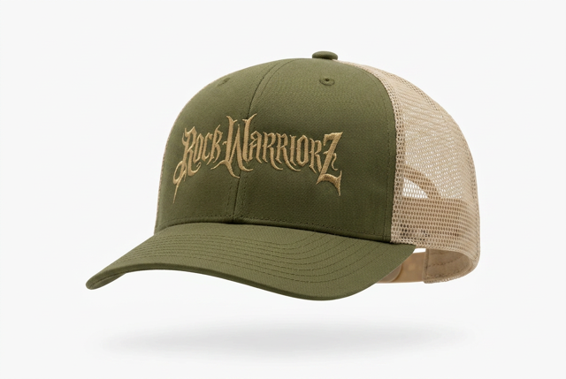 Rock Warriorz Olive/Khaki Embroidered Hat
