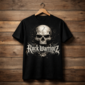 Rock Warriors Rock it Loud Black T-shirt Front and Back Logo