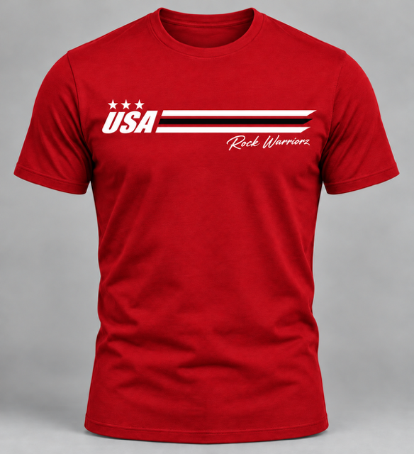 Rock Warriorz USA Racing Stripe T-Shirt