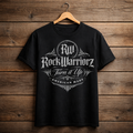 Rock Warriorz Black T-shirt Front Logo