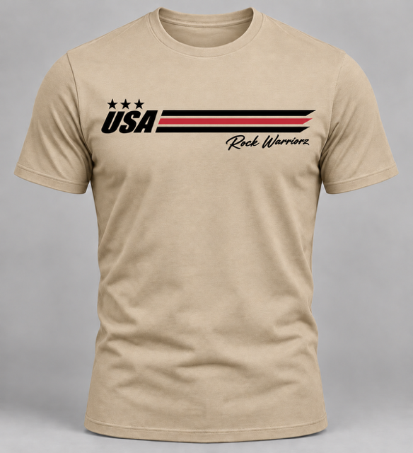 Rock Warriorz USA Racing Stripe T-Shirt