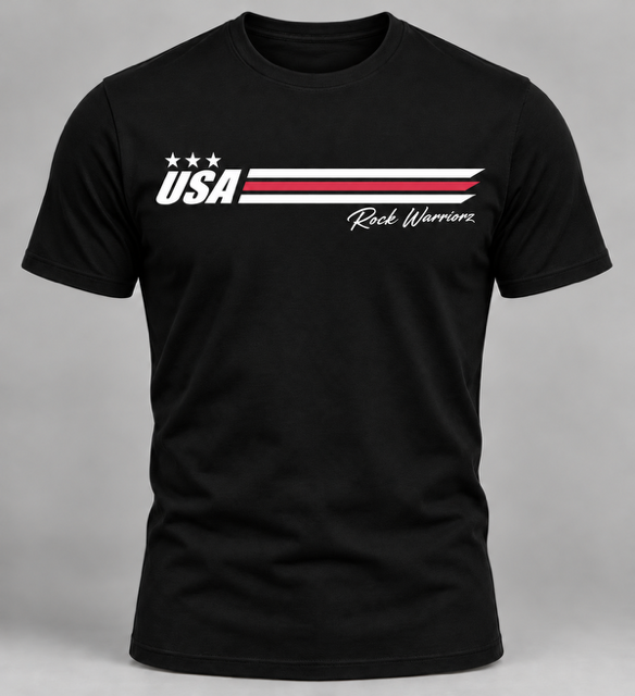 Rock Warriorz USA Racing Stripe T-Shirt