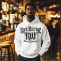 Rock Warriorz White Hoodie Front Logo